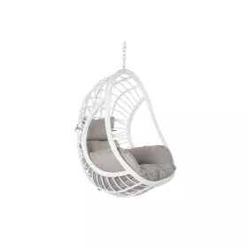 Hanging garden armchair DKD Home Decor 90 x 70 x 110 cm Grey Metal synthetic rattan White by DKD Home Decor, Armchairs - Ref:...