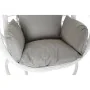 Sillón de jardín colgante DKD Home Decor 90 x 70 x 110 cm Gris Metal ratán sintético Blanco de DKD Home Decor, Sillones - Ref...