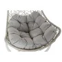 Fauteuil de jardin suspendu DKD Home Decor 82 x 75 x 125 cm Métal rotin synthétique Gris clair (82 x 75 x 125 cm) de DKD Home...