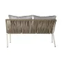 Wohnzimmer Sitzgruppe mit Tisch DKD Home Decor Kristall Synthetischer Rattan Stahl (190 x 190 x 70 cm) von DKD Home Decor, So...