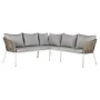 Conjunto de sofá e mesa DKD Home Decor Cristal Rotim sintético Aço (190 x 190 x 70 cm) de DKD Home Decor, Sofás - Ref: S30331...