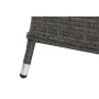 Garden sofa DKD Home Decor Crystal Grey Polyester synthetic rattan Steel Dark brown (175 x 73 x 81 cm) by DKD Home Decor, Arm...