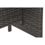 Garden sofa DKD Home Decor Crystal Grey Polyester synthetic rattan Steel Dark brown (175 x 73 x 81 cm) by DKD Home Decor, Arm...