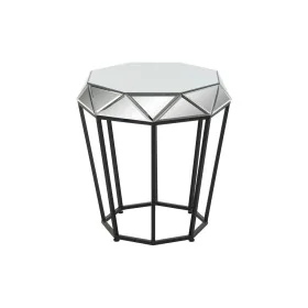 Mesa auxiliar DKD Home Decor Negro Metal Espejo 50 x 50 x 55 cm de DKD Home Decor, Mesas - Ref: S3033173, Precio: 115,23 €, D...