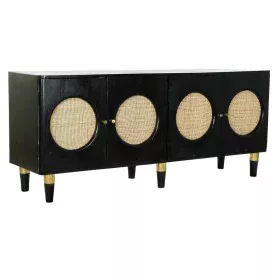 Credenza DKD Home Decor Nero Naturale Rattan Legno di mango (150 x 40 x 65 cm) di DKD Home Decor, Credenze e buffet - Rif: S3...