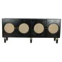 Buffet DKD Home Decor Noir Naturel Rotin Bois de manguier (150 x 40 x 65 cm) de DKD Home Decor, Buffets, crédences et vaissel...