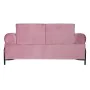 Sofá DKD Home Decor Preto Cor de Rosa Metal Poliéster Moderno (154 x 76 x 76 cm) de DKD Home Decor, Sofás - Ref: S3033188, Pr...