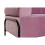 Canapé DKD Home Decor Noir Rose Métal Polyester Moderne (154 x 76 x 76 cm) de DKD Home Decor, Canapés et divans - Réf : S3033...