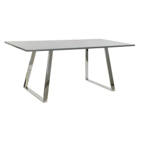 Table de Salle à Manger DKD Home Decor Verre Acier Gris foncé (180 x 90 x 76 cm) de DKD Home Decor, Tables - Réf : S3033197, ...