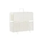 Porta-revistas DKD Home Decor Natural Metal Branco vime (36,5 x 15 x 41 cm) de DKD Home Decor, Suportes para revistas - Ref: ...