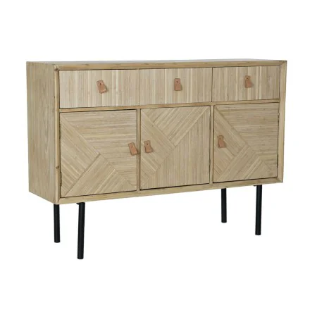 Sideboard DKD Home Decor Fir Natural Black Metal MDF (120 x 35 x 86 cm) by DKD Home Decor, Sideboards - Ref: S3033289, Price:...