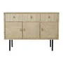 Sideboard DKD Home Decor Fir Natural Black Metal MDF (120 x 35 x 86 cm) by DKD Home Decor, Sideboards - Ref: S3033289, Price:...