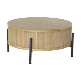 Mesa DKD Home Decor Negro Natural Madera Metal 81 x 81 x 40 cm de DKD Home Decor, Mesas de café - Ref: S3033296, Precio: 214,...