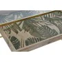 Conjunto de 2 mesas DKD Home Decor Dourado Natural Madeira Metal Cristal 90 x 60 x 45 cm de DKD Home Decor, Mesas de café - R...