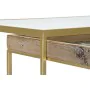 Conjunto de 2 mesas DKD Home Decor Dourado Natural Madeira Metal Cristal 90 x 60 x 45 cm de DKD Home Decor, Mesas de café - R...