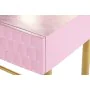 Consola DKD Home Decor Cor de Rosa Dourado Metal Madeira de mangueira Moderno (90 x 45 x 74 cm) de DKD Home Decor, Jogos de m...