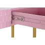 Consola DKD Home Decor Cor de Rosa Dourado Metal Madeira de mangueira Moderno (90 x 45 x 74 cm) de DKD Home Decor, Jogos de m...