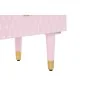 Table de Nuit DKD Home Decor 52 x 42 x 65 cm Métal Rose clair Bois de manguier de DKD Home Decor, Tables de chevet - Réf : S3...