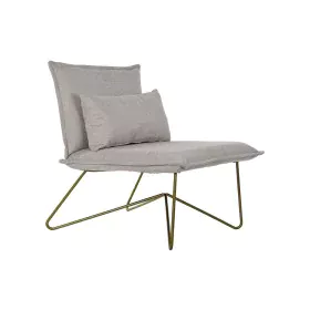 Armchair DKD Home Decor 66 x 78 x 75 cm Beige Golden Metal by DKD Home Decor, Chairs - Ref: S3033342, Price: 163,51 €, Discou...