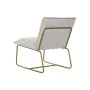 Poltrona DKD Home Decor Bege Dourado Metal Poliéster (66 x 71 x 77 cm) de DKD Home Decor, Cadeiras - Ref: S3033344, Preço: 15...