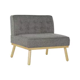 Fauteuil DKD Home Decor 80 x 66 x 72 cm Sapin Bois Marron Gris foncé de DKD Home Decor, Chaises - Réf : S3033348, Prix : 176,...