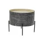 Mesa de apoio DKD Home Decor Prateado Preto Metal MDF (45 x 45 x 39 cm) de DKD Home Decor, Jogos de móveis - Ref: S3033352, P...