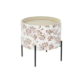 Mesa de apoio DKD Home Decor Preto Metal Branco 38 x 38 x 39 cm Madeira MDF de DKD Home Decor, Jogos de móveis - Ref: S303335...