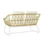 Canapé de jardin DKD Home Decor Blanc Métal rotin synthétique (132 x 58 x 80 cm) de DKD Home Decor, Canapés - Réf : S3033389,...