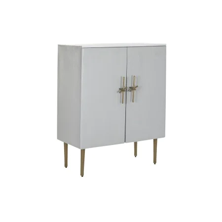 Mobiliário Auxiliar DKD Home Decor BAR Dourado Branco Ferro Madeira de mangueira (85 x 45 x 110 cm) de DKD Home Decor, Armári...