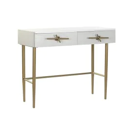 Console DKD Home Decor White Multicolour Golden Metal Iron Mango wood 30 x 40 cm 90 x 45 x 74 cm by DKD Home Decor, Tables - ...