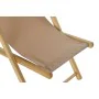 Sun-lounger DKD Home Decor Brown Natural Polyester MDF (57,5 x 113 x 77 cm) by DKD Home Decor, Sunloungers - Ref: S3033411, P...