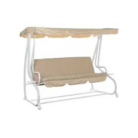 Banco DKD Home Decor Beige Columpio Poliéster Acero (210 x 120 x 164 cm) de DKD Home Decor, Bancos - Ref: S3033416, Precio: 3...