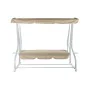 Banc DKD Home Decor Beige Balançoire Polyester Acier (210 x 120 x 164 cm) de DKD Home Decor, Bancs - Réf : S3033416, Prix : 2...