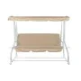 Banc DKD Home Decor Beige Balançoire Polyester Acier (210 x 120 x 164 cm) de DKD Home Decor, Bancs - Réf : S3033416, Prix : 2...