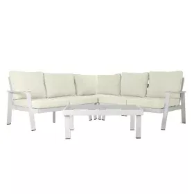 Divano da Giardino DKD Home Decor Bianco Alluminio Cristallo 86 cm 212 x 212 x 86 cm di DKD Home Decor, Divani - Rif: S303343...