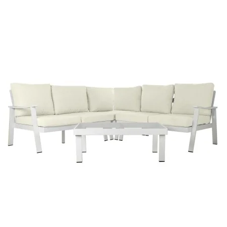 Divano da Giardino DKD Home Decor Bianco Alluminio Cristallo 86 cm 212 x 212 x 86 cm di DKD Home Decor, Divani - Rif: S303343...