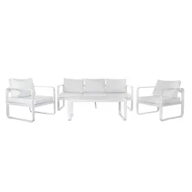 Canapé de jardin DKD Home Decor Blanc Aluminium 78 cm 184 x 72 x 78 cm de DKD Home Decor, Canapés - Réf : S3033436, Prix : 1,...