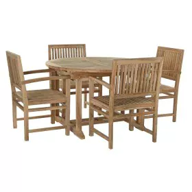 Ensemble Table + 4 Chaises DKD Home Decor 75 cm 120 x 120 x 75 cm de DKD Home Decor, Salons de jardin - Réf : S3033456, Prix ...