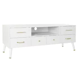 Móvel de TV DKD Home Decor Branco Metal MDF (140 x 52 x 40 cm) de DKD Home Decor, Mesas e suportes para TV - Ref: S3033483, P...