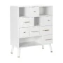 Cómoda DKD Home Decor Natural Metal Branco Creme Melamina (76 x 34 x 94 cm) de DKD Home Decor, Cómodas e camiseiros - Ref: S3...