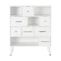 Cómoda DKD Home Decor Natural Metal Branco Creme Melamina (76 x 34 x 94 cm) de DKD Home Decor, Cómodas e camiseiros - Ref: S3...