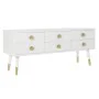 Meubles de télévision DKD Home Decor Blanc Doré Sapin Bois MDF 120 x 42 x 54 cm de DKD Home Decor, Tables et supports de télé...