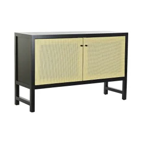 Sideboard DKD Home Decor Black Fir Natural Rattan (120 x 38 x 76 cm) by DKD Home Decor, Sideboards - Ref: S3033515, Price: 24...