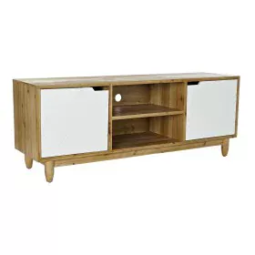 Mueble de TV DKD Home Decor Marrón 140 x 38 x 53 cm Abeto Blanco de DKD Home Decor, Mesas y soportes para TV - Ref: S3033520,...