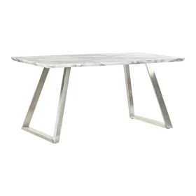 Mesa de Comedor DKD Home Decor Acero Blanco 160 x 90 x 76 cm Madera MDF de DKD Home Decor, Mesas - Ref: S3033541, Precio: 300...