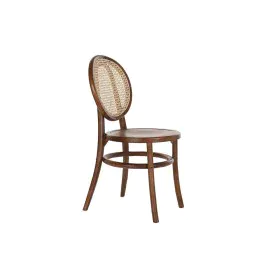 Chair DKD Home Decor Dark brown Grille Rattan Elm (43 x 43 x 89 cm) by DKD Home Decor, Chairs - Ref: S3033560, Price: 134,07 ...