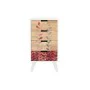 Caisson à Tiroirs DKD Home Decor Naturel Bois d'hévéa Blanc Bordeaux Bois de paulownia (40 x 30 x 78 cm) de DKD Home Decor, C...