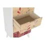 Caisson à Tiroirs DKD Home Decor Naturel Bois d'hévéa Blanc Bordeaux Bois de paulownia (40 x 30 x 78 cm) de DKD Home Decor, C...