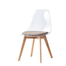 Chaise de Salle à Manger DKD Home Decor Beige Bois Polycarbonate 54 x 47 x 81 cm de DKD Home Decor, Chaises - Réf : S3033604,...