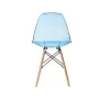 Chaise de Salle à Manger DKD Home Decor Naturel Bleu PVC Bouleau (50 x 46 x 83,5 cm) de DKD Home Decor, Chaises - Réf : S3033...